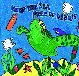 Keep the Sea Free of Debris art