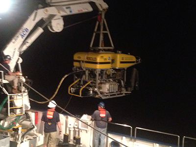 ROV used during the excavation of a 19th century shipwreck in over 4,000 feet of seawater.