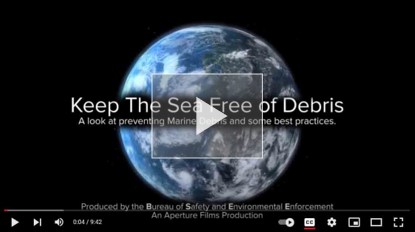 Keep the Sea Free of Debris Video 1