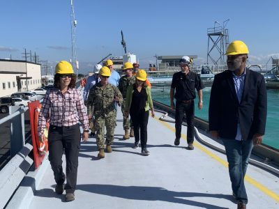 Interior Department Leadership Visits Oil Spill Research Testing Facility