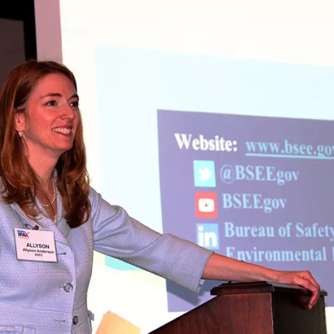  BSEE Associate Director Allyson Anderson Book addressed the Independent Petroleum Association of America’s (IPAA) Offshore Committee