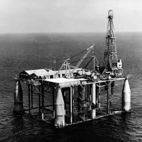 First Semisubmersible Drilling Vessel