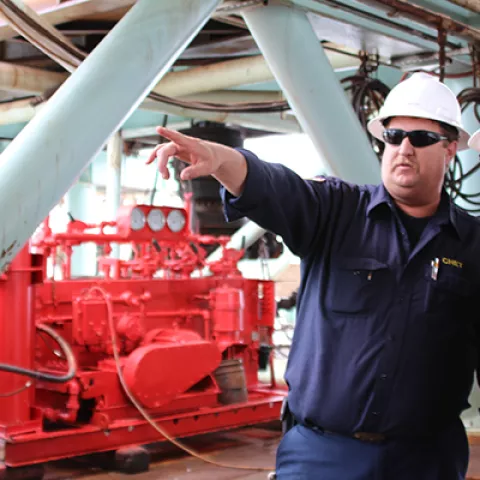 Offshore_mdj080714 BSEE Deputy Director Visits Production Platform Offshore California