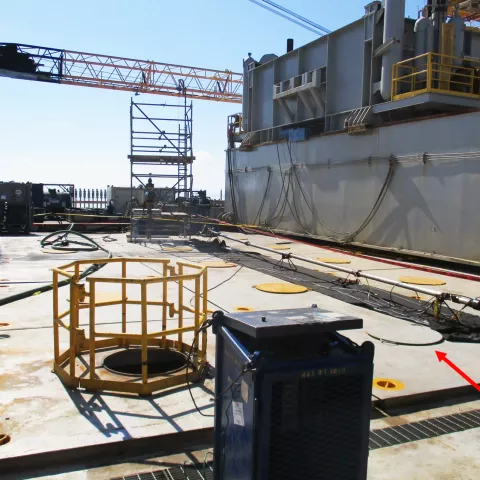 Incident site at Green Canyon Block 205, Platform "A"