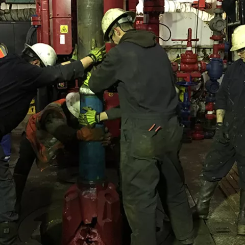 New oil exploration in Arctic federal waters is underway this week with the spudding of a new oil well from an existing man-made island in the Beaufort Sea. Two Bureau of Safety and Environmental Enforcement (BSEE) personnel were on-hand Monday ensuring compliance with approved permits, federal regulations and safety standards.