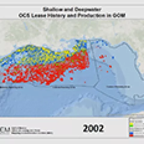 History of Leases and Production in the Gulf of Mexico
