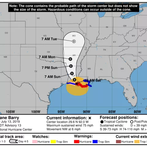 BSEE Gulf of Mexico Hurricane Barry Activity Statistics: July 13, 2019 BSEE Gulf of Mexico Hurricane Barry Activity Statistics: July 13, 2019