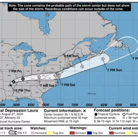 Tropical Depression Laura