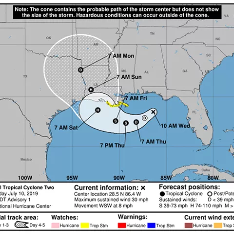 Potential Tropical Cyclone Two