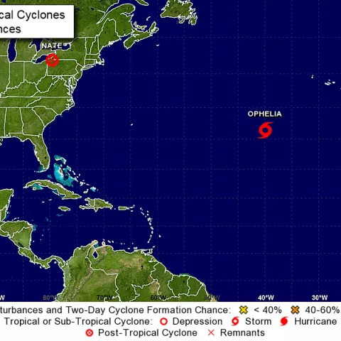 NOAA NHC Nate 10-09-2017