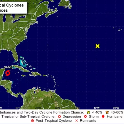 BSEE Tropical Storm Nate Activity Statistics: October 6, 2017