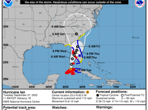 BSEE Monitors Gulf of Mexico Oil and Gas Activities in Response to Hurricane Ian