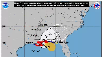 NHC Hurricane Sally cone map 9-14-2020-11am thumbnail